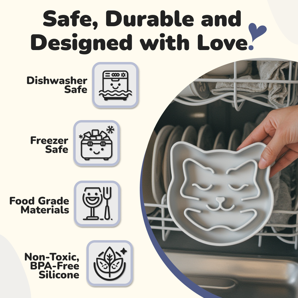 Snuggli Slow Feeder Bowl - Slate