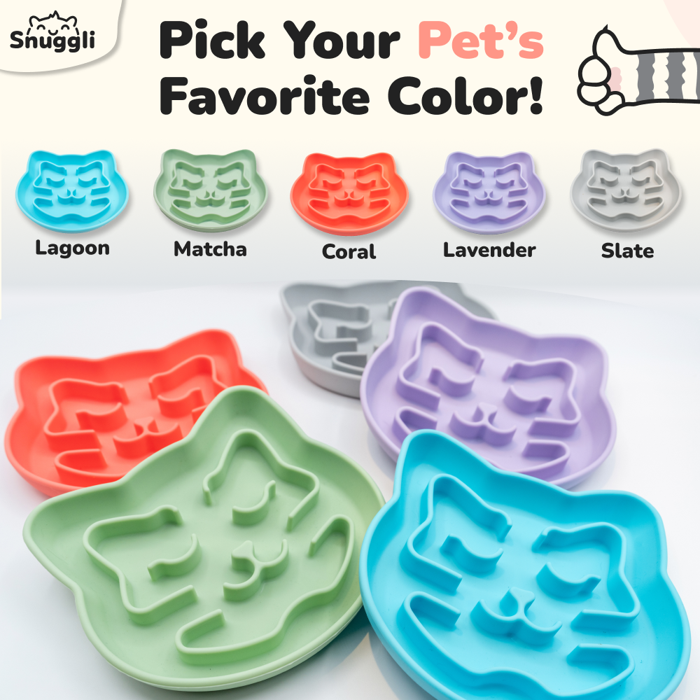 Snuggli Slow Feeder Bowl - Coral
