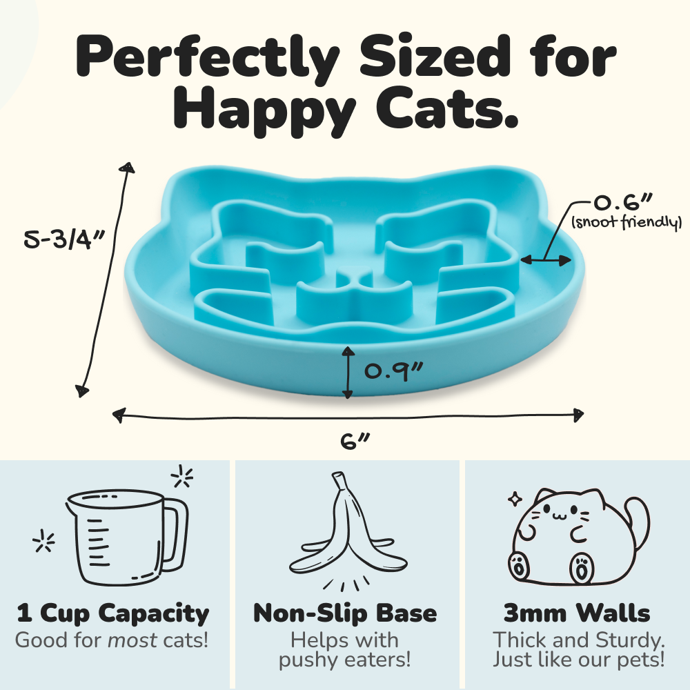 Snuggli Slow Feeder Bowl - Lagoon